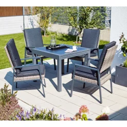 Best Haveson Ausziehtisch Atlanta grau