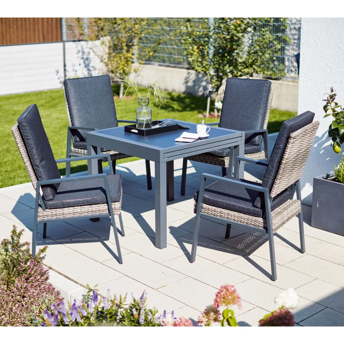 Best Haveson Ausziehtisch Atlanta grau