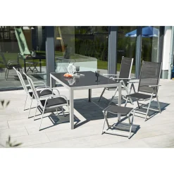 Hot Haveson Gartentisch Smart silber/grau