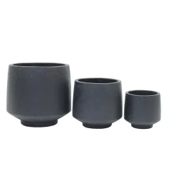 Outlet Haveson Pflanztopf PORES anthrazit 32 x 32 x 29 cm