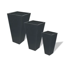Discount Haveson Pflanztopf Terrazzo konisch-eckig 42 x 42 x 75 cm