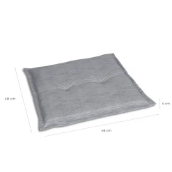 Online Haveson Sitzkissen Marlen 48x48x4cm hellgrau