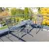 Best Haveson Stapelsessel Lyon Streckmetall anthrazit