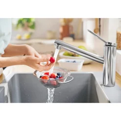Clearance Hansgrohe HG SP-Armatur Zesis M33,chrom,Keramik-Mischsystem,schwenkbar, Easy-Clean-Perl.