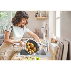 Clearance Hansgrohe HG SP-Armatur Zesis M33,chrom,Keramik-Mischsystem,schwenkbar, Easy-Clean-Perl.