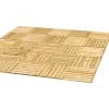Hot Holzfliese Kiefer geriffelt braun 50 x 50 cm