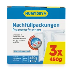 Clearance Humydry Nachfüllpack Raumentfeuchter PREMIUM 3 x 450g