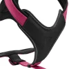 Discount Hunter Hundegeschirr Neopren himbeer-schwarz Größe S