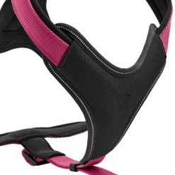 Discount Hunter Hundegeschirr Neopren himbeer-schwarz Größe S