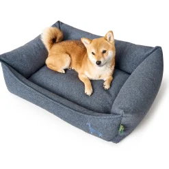 Clearance Hunter Hundesofa Prag blau 90 x 70 cm