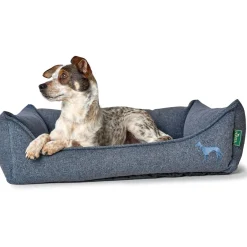 Clearance Hunter Hundesofa Prag blau 90 x 70 cm