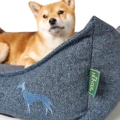 Clearance Hunter Hundesofa Prag blau 90 x 70 cm
