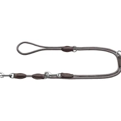 Hunter Verstellbare Führleine Freestyle grau 8 mm