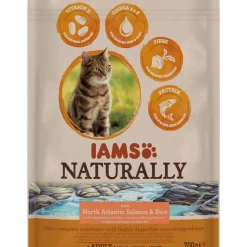 Discount iams Trockenfutter Naturally Katze Erwachsen Lachs 700 g