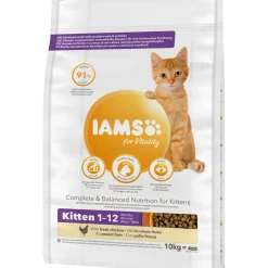 Best IAMS Trockenfutter Vital Kätzchen Huhn 10 kg