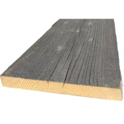 Best JÜRGENS Altholz Brett sonnenverbrannt grau 1000 x 100-150 x 20 mm