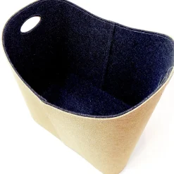 Discount Jute-Filzkorb innen Filz grau, aussenJute, B/H/T 55/35/40 cm