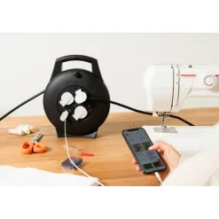 Discount Brennenstuhl Kabelbox Vario-Line VL2-X 10m USB4-fach schwarz H05VV-F 3G1,5 2xUSB