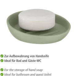 Outlet Wenko Keramik Seifenablage Mod. Badi lindgruen