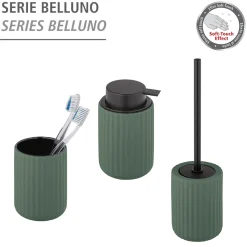 New Wenko Keramik Zahnputzbecher Mod. Bellunogruen