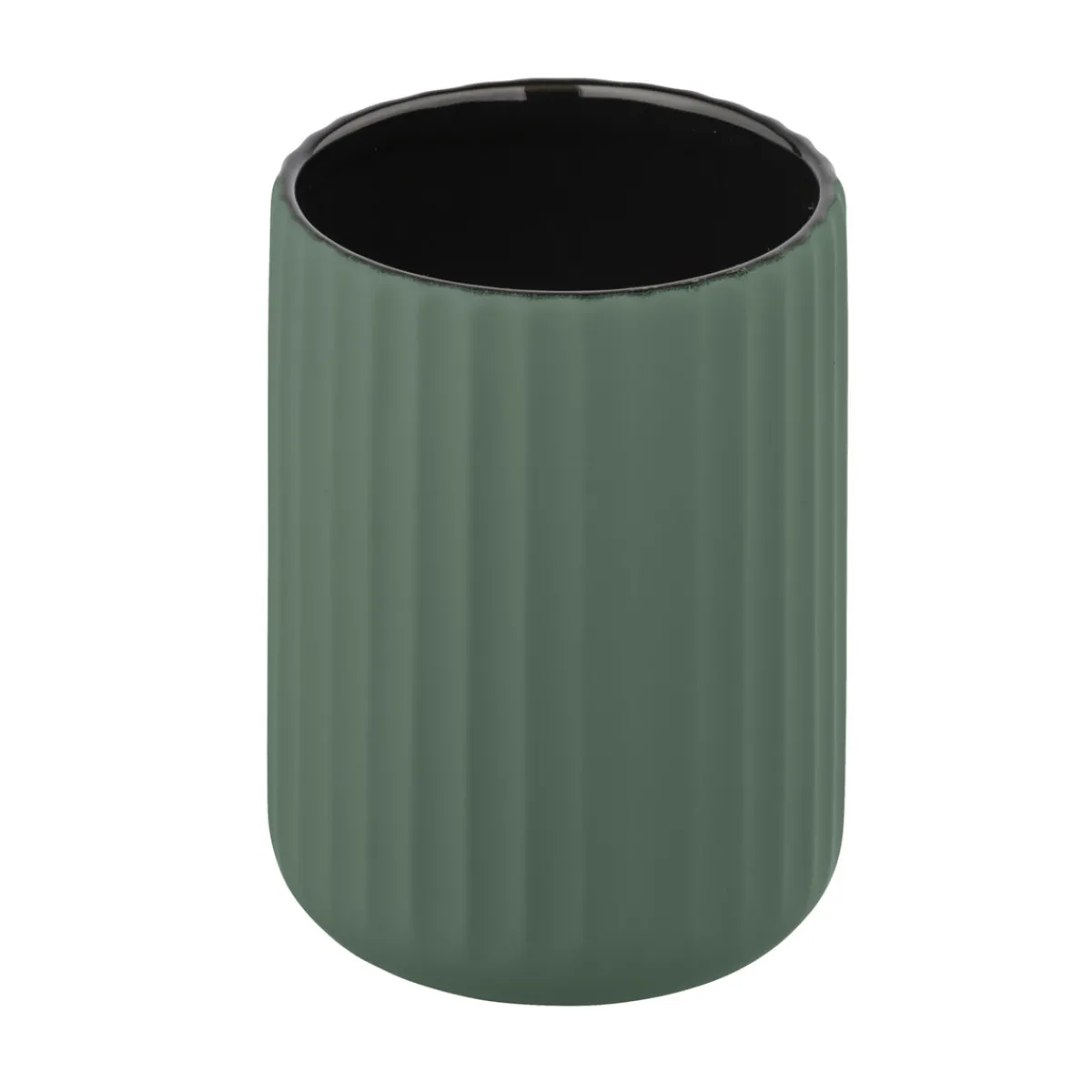 New Wenko Keramik Zahnputzbecher Mod. Bellunogruen