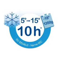 Kühlbox Promotion 15 l blau/grau