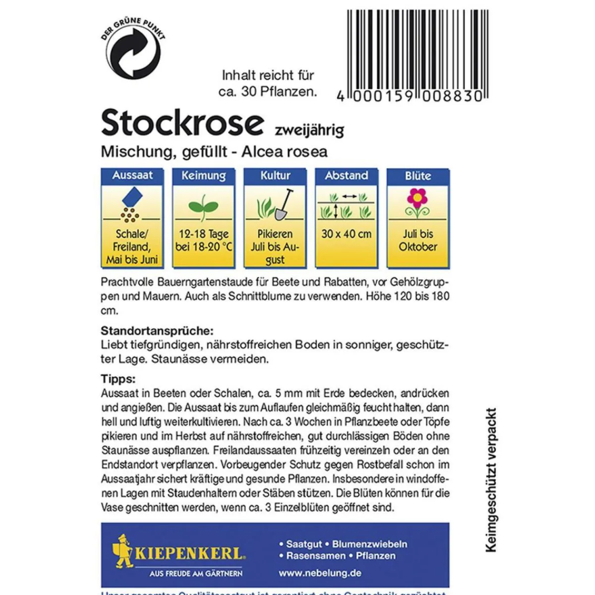Outlet Kiepenkerl Stockrosen Mischung