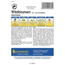 Sale Kiepenkerl Wildblumen mit Kräutern Mischung ein-u.mehrjährig Profi-Line