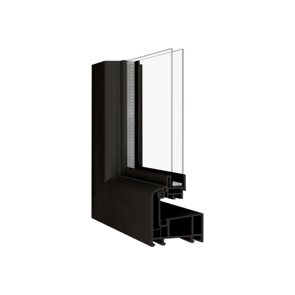Clearance Kippfenster Q59 800 x 400 mm ISO Glas braun