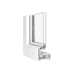New Kippfenster Q59 800 x 400 mm ISO Glas weiss