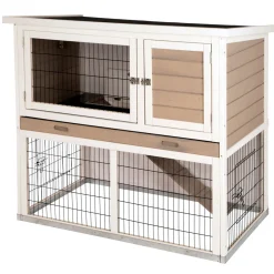 Best Kleintierstall Lucky 115 x 100 x 65 cm weiß-braun