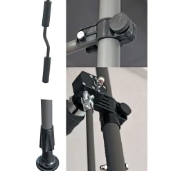 Hot Durabil Klemmmarkise x120x cm grau