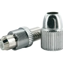 Best Schwaiger Koax-Stecker HQ 1Stück silber
