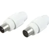 Sale Schwaiger Koax-Stecker 1Stück ws