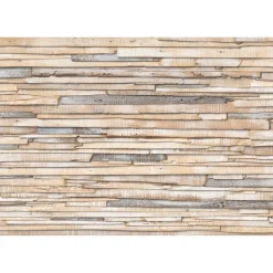Sale Komar Papier-Fototapete Whitewashed Wood 368 x 254 cm