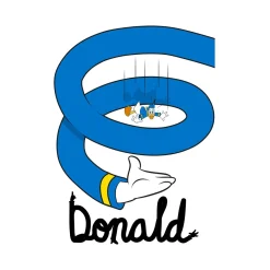 Hot Komar Wandbild Donald Duck Spiral 50x70 cm