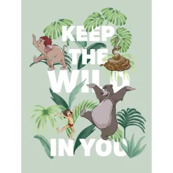 Hot Komar Wandbild Jungle Book Keep the Wild 50x70 cm