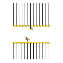 Komar Wandbild Mickey Mouse Footlines 40x50 cm