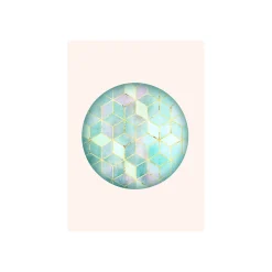 New Komar Wandbild Mosaik Circle Verde 50x70 cm