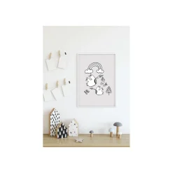 Best Komar Wandbild Scribble Birdy 50x70 cm