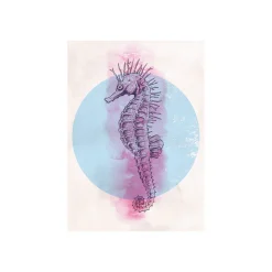 Komar Wandbild Sea Horse Circle 50x70 cm