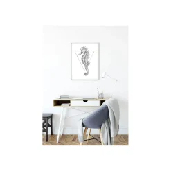 Komar Wandbild Sea Horse White 50x70 cm