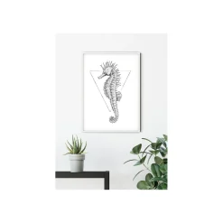 Komar Wandbild Sea Horse White 50x70 cm