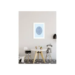 Best Komar Wandbild Shelly Patterns Blue 40x50 cm
