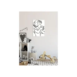 Hot Komar Wandbild Snow White Apple Bite white 40x50 cm