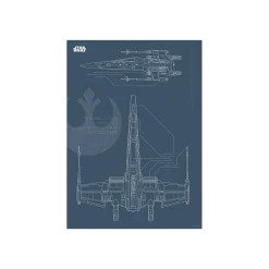 Online Komar Wandbild Star Wars Blueprint X-Wing 50x70 cm
