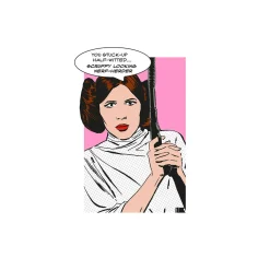 Online Komar Wandbild Star Wars Classic Comic Quote Leia 40x50 cm
