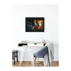 New Komar Wandbild Star Wars Classic Endor Orbit War 50x40 cm
