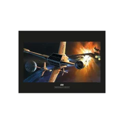 New Komar Wandbild Star Wars Classic Endor Orbit War 70x50 cm