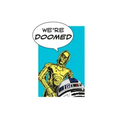 Best Komar Wandbild Star Wars Classic Comic Quote Droids 50x70 cm